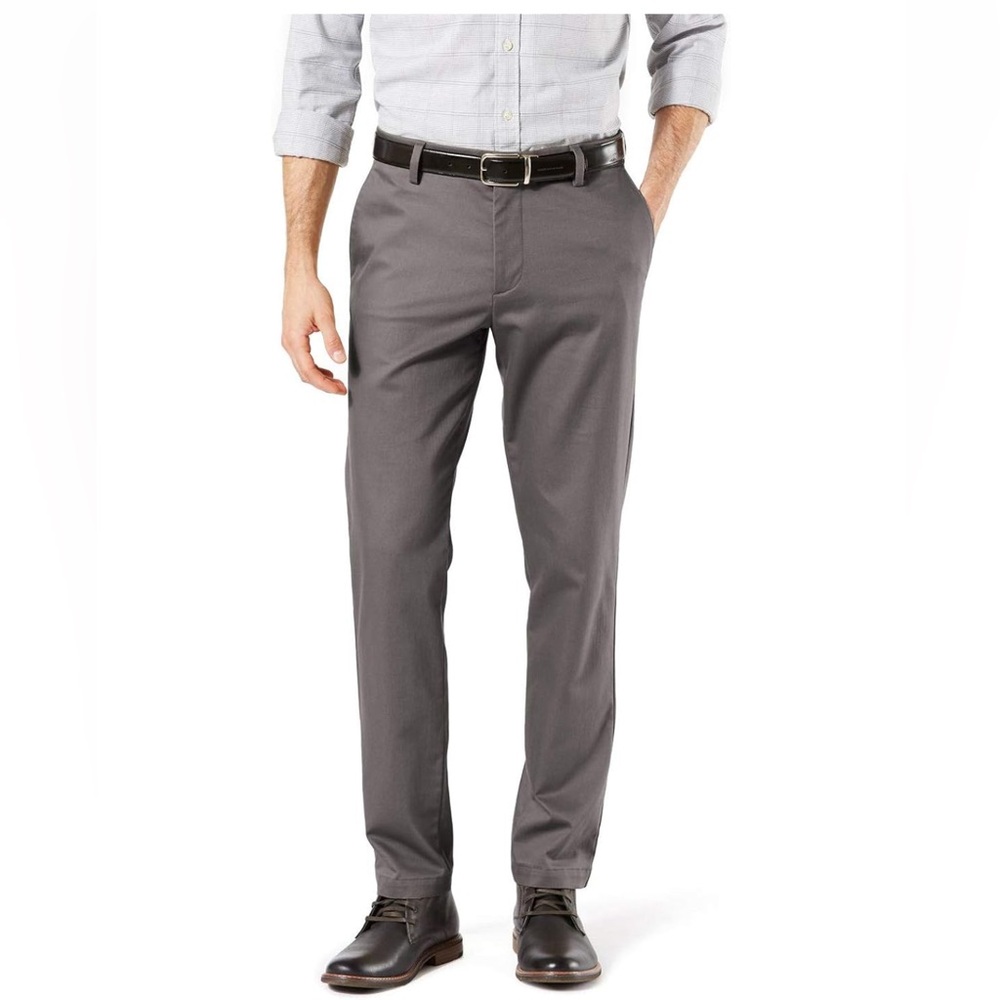 EUC DOCKERS Slim Fit Gray Signature Chino Pants